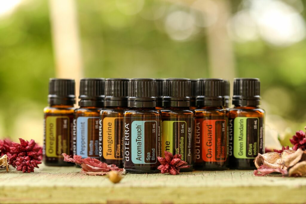 Natural wellness essentials — doTERRA-style oils and botanicals